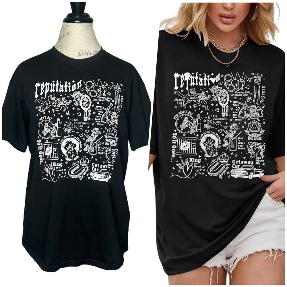 Taylor Swift | Women | Reputation Album Swifties Graphic Crew Neck Tee | Medium